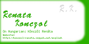 renata konczol business card
