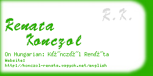 renata konczol business card